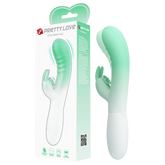 Pretty Love Cerberus 30 Function Vibrating Rabbit Massager Seafoam / White Rabbit Vibrators